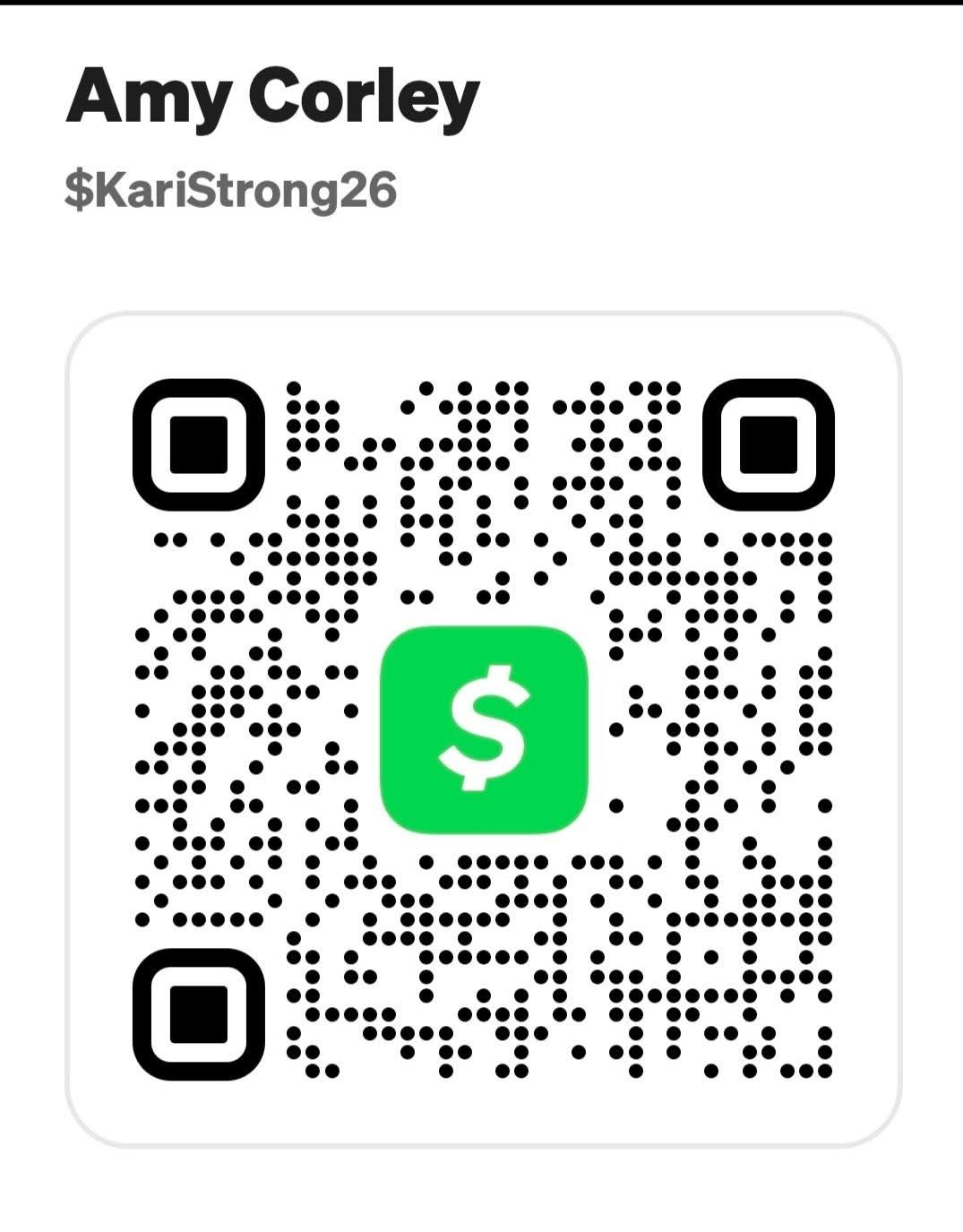 Cash App QR code for $KariStrong26