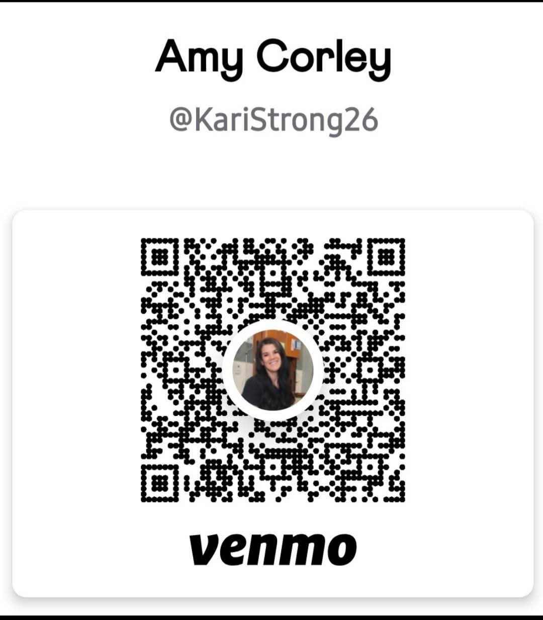 Venmo QR code for @KariStrong26